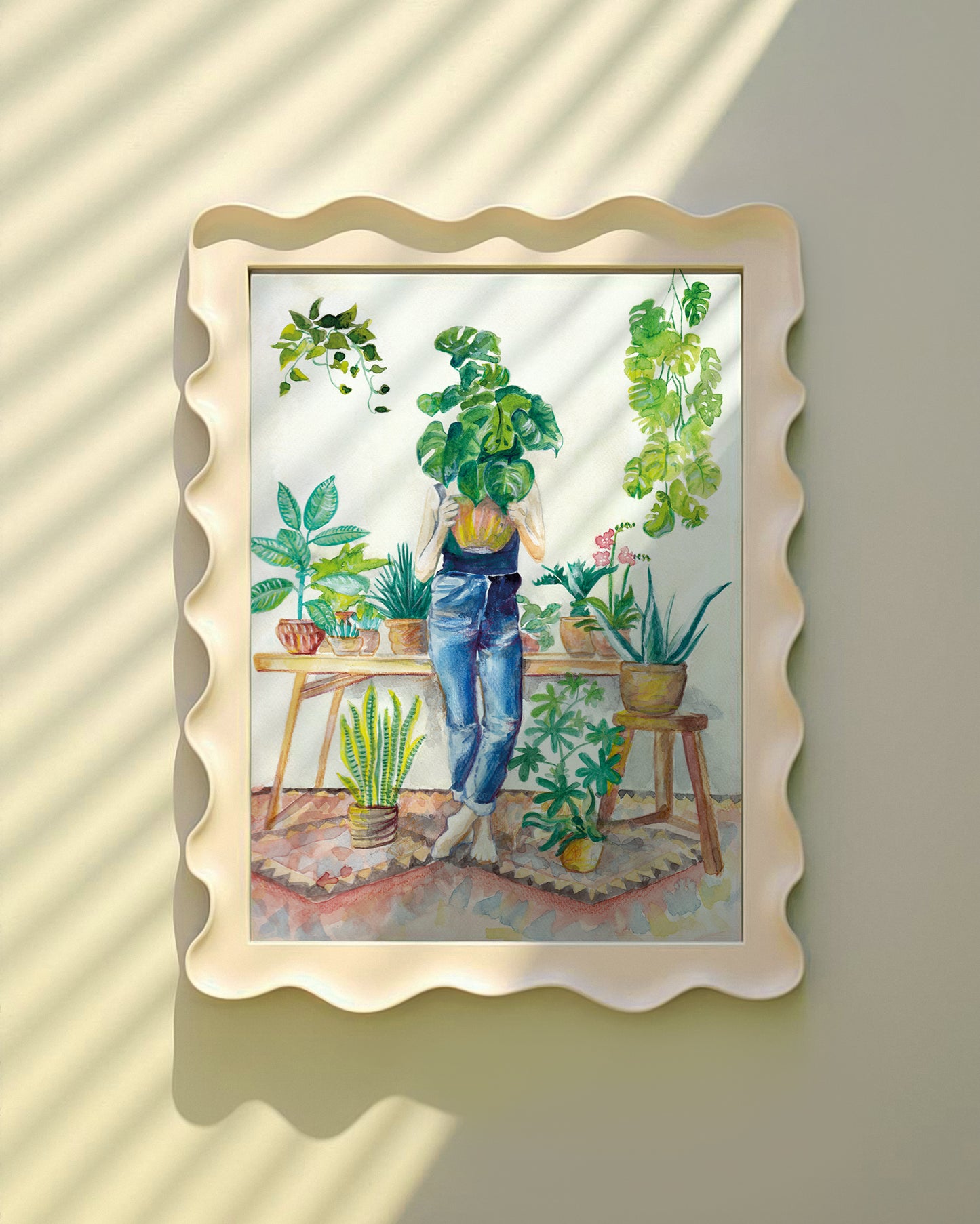 Nature Art Print CRAZY PLANT LADY