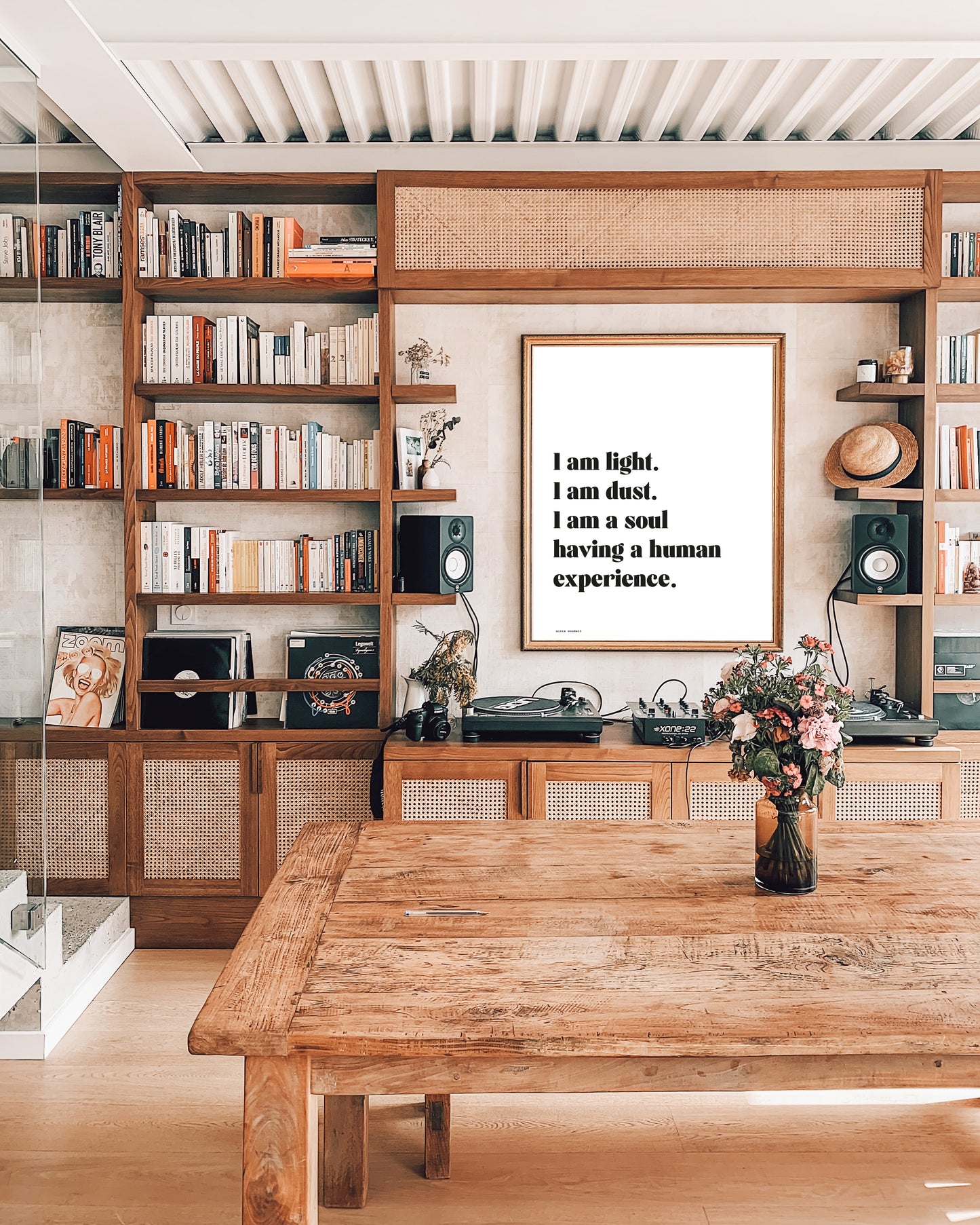 Poetry Poster 'I AM LIGHT' Quote Wall Art Prints