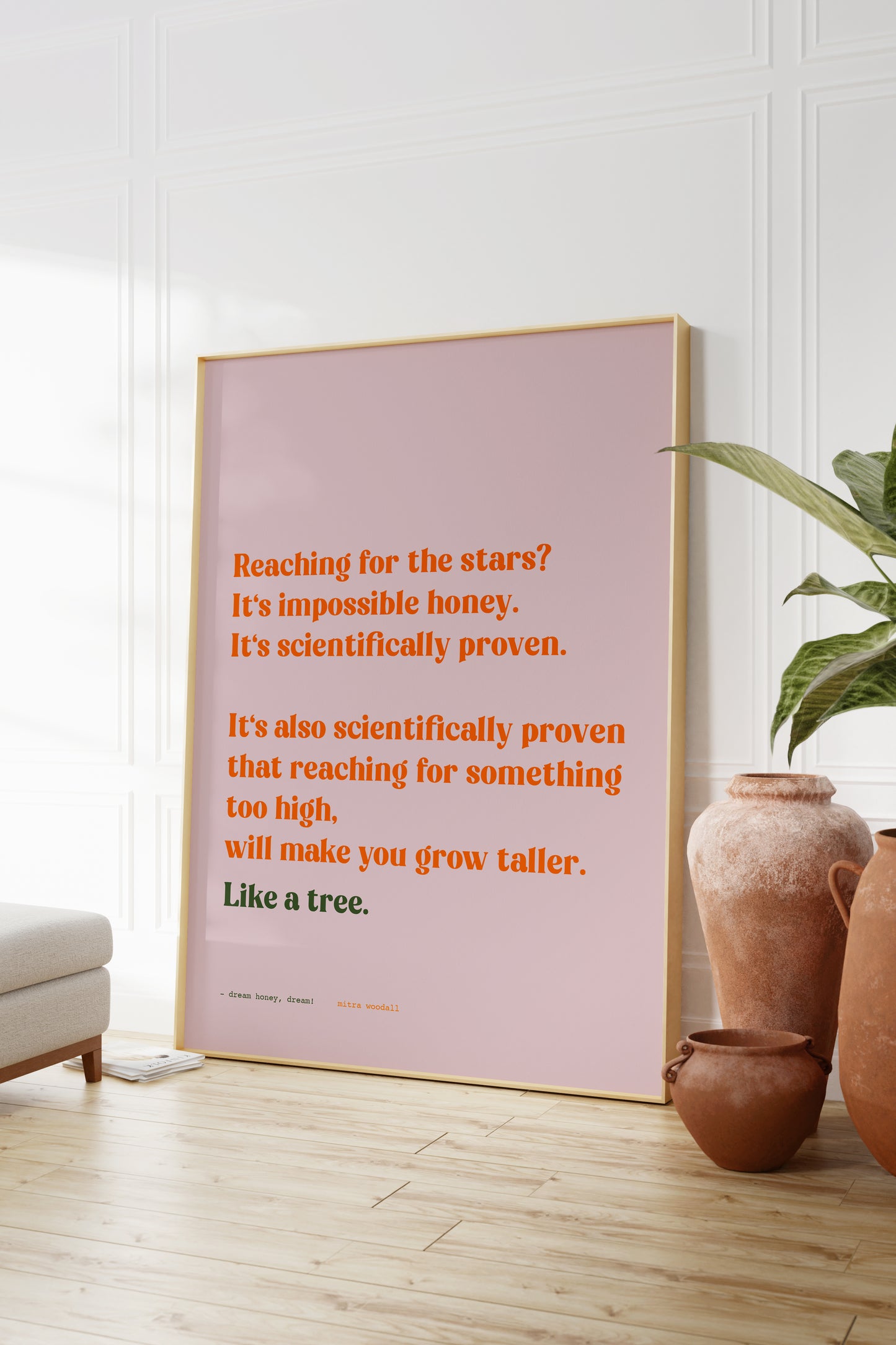 Poetry Poster 'LIKE A TREE' Wall Art Prints