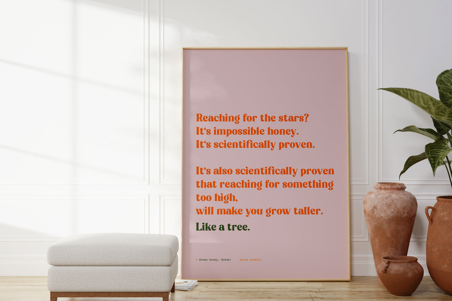Poetry Poster 'LIKE A TREE' Wall Art Prints