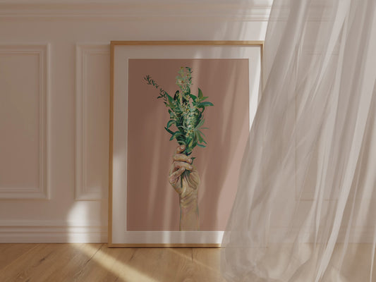 Artprint Poster HAND GIFTED FLOWERS