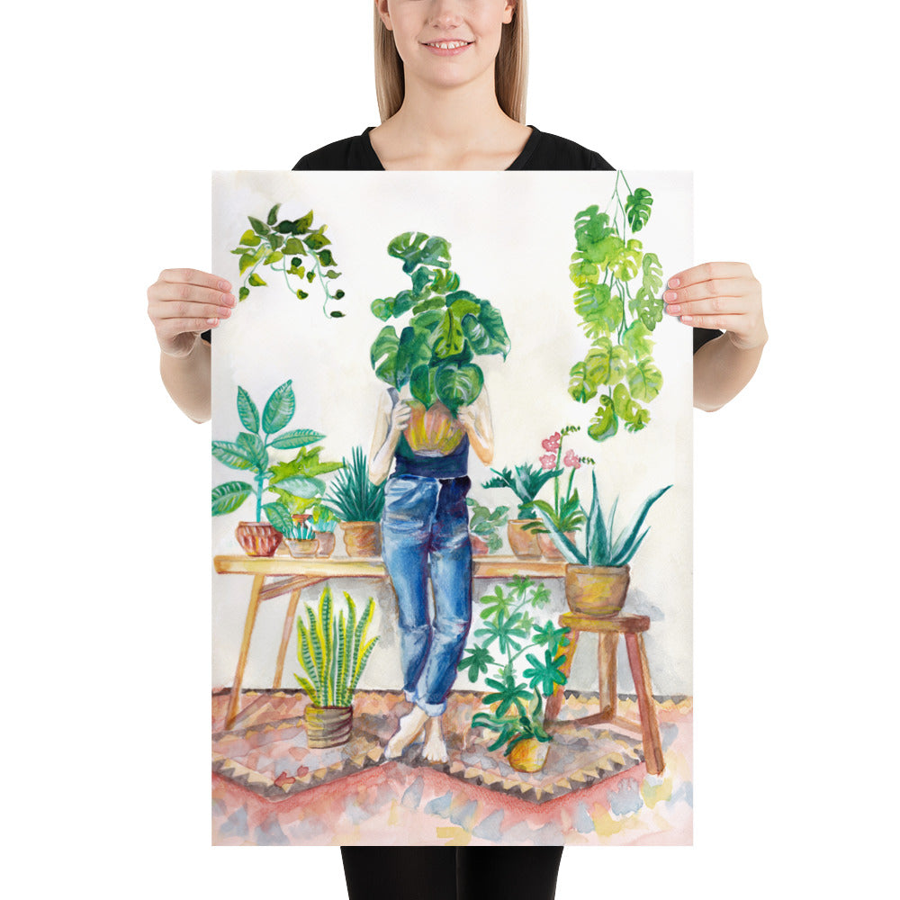 Artprint Poster CRAZY PLANT LADY